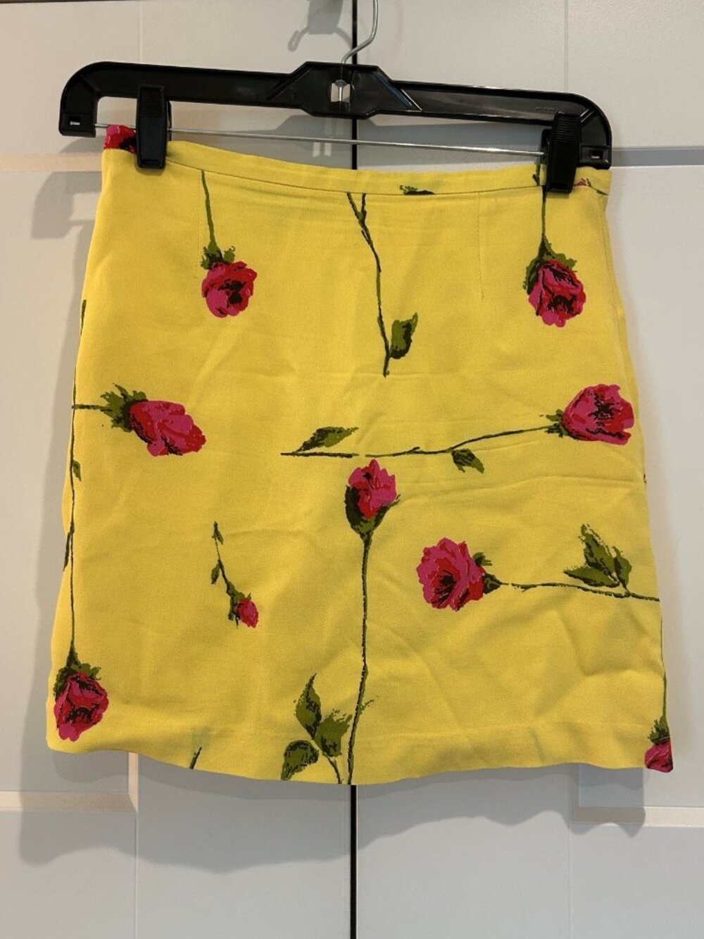 BETSEY JOHNSON Vintage Yellow Floral Print Skirt